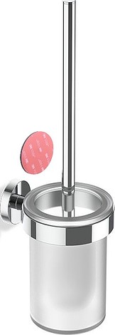 Szczotka do WC Basic chrom ścienna montaż samoprzylepny