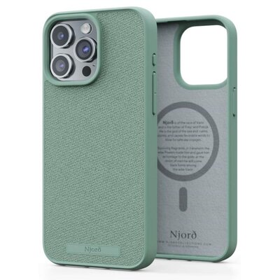 Obudowa dla telefonów komórkowych Njord Fabric MagSafe na Apple iPhone 15 Pro (NA53FA13) Turkusowy
