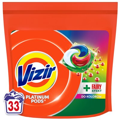 Vizir Platinum PODS Color, + Fairy Effect Kapsułki do prania, 33 prań
