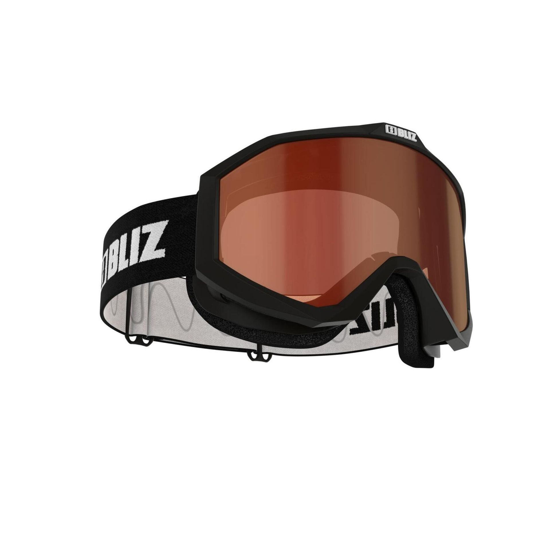 Bliz Liner Gogle Contrast Lens Dzieci, black-white/orange 2020 Gogle narciarskie 46050-18