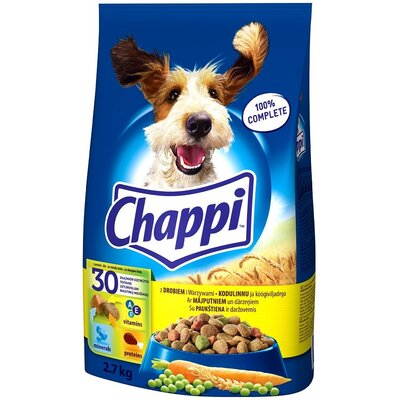 Chappi MARS z drobiem karma pełnoporcjowa 2,7 kg