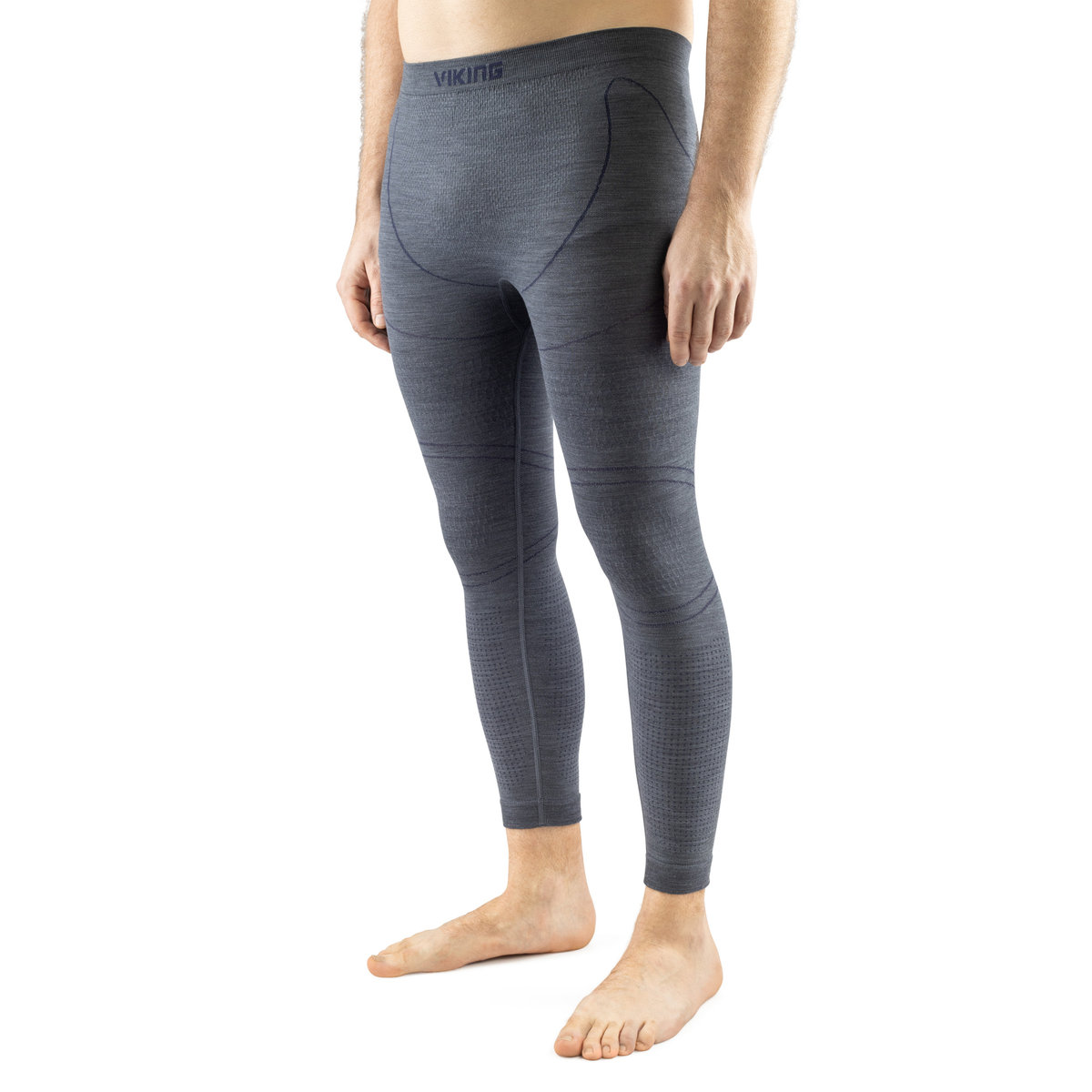 Viking, Bielizna męska, Lan Pro Man Pants, szara, Rozmiar M