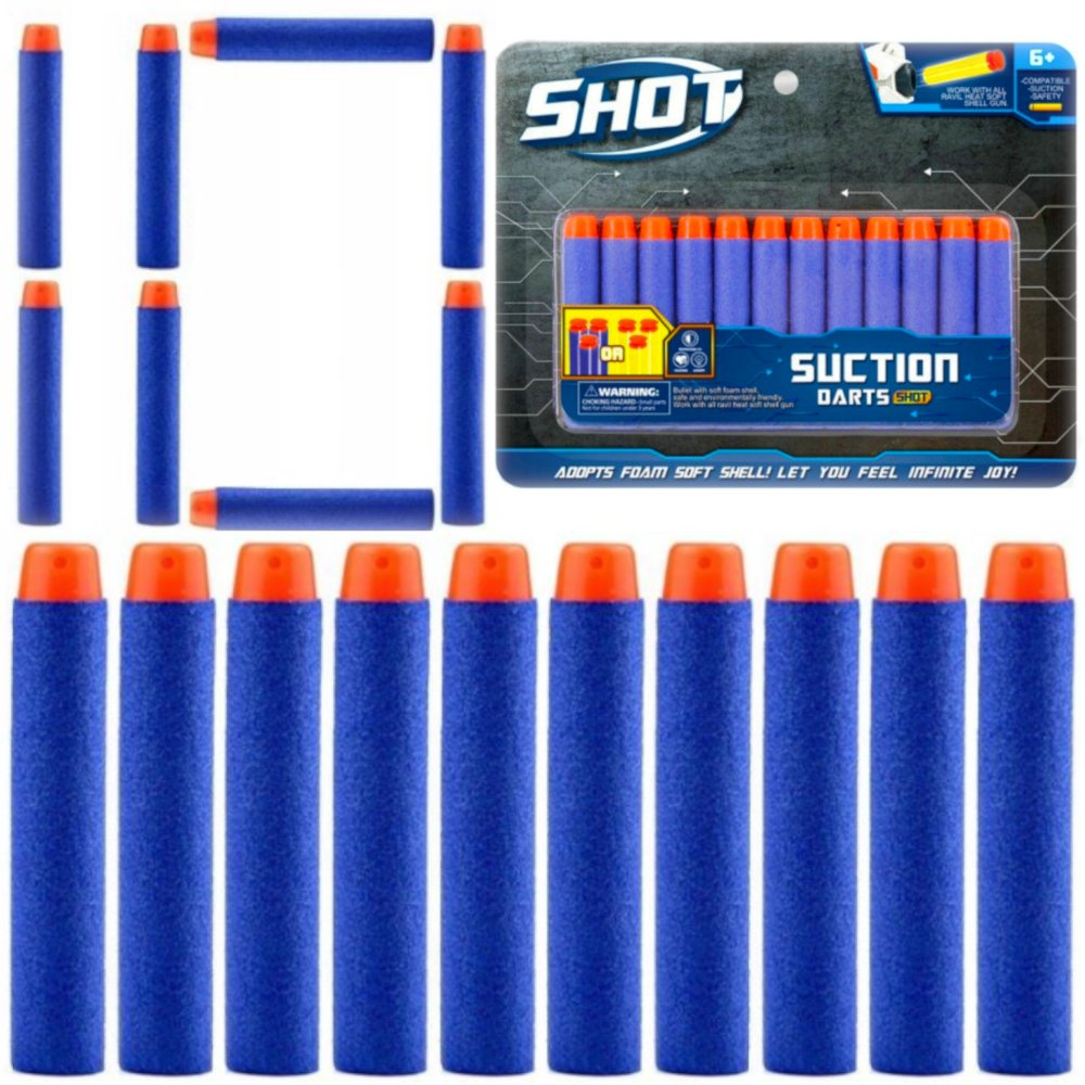 10szt Strzałki Piankowe Do Pistoletu Wyrzutni NERF Naboje Amunicja