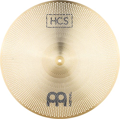 Meinl Cymbals HCS 50 cm talerz treningowy z cichą głośnością do zestawu perkusyjnego – niski poziom hałasu, trwały stop mosiądzu i dźwięk muzyczny, 2-letnia gwarancja (P-HCS20R)