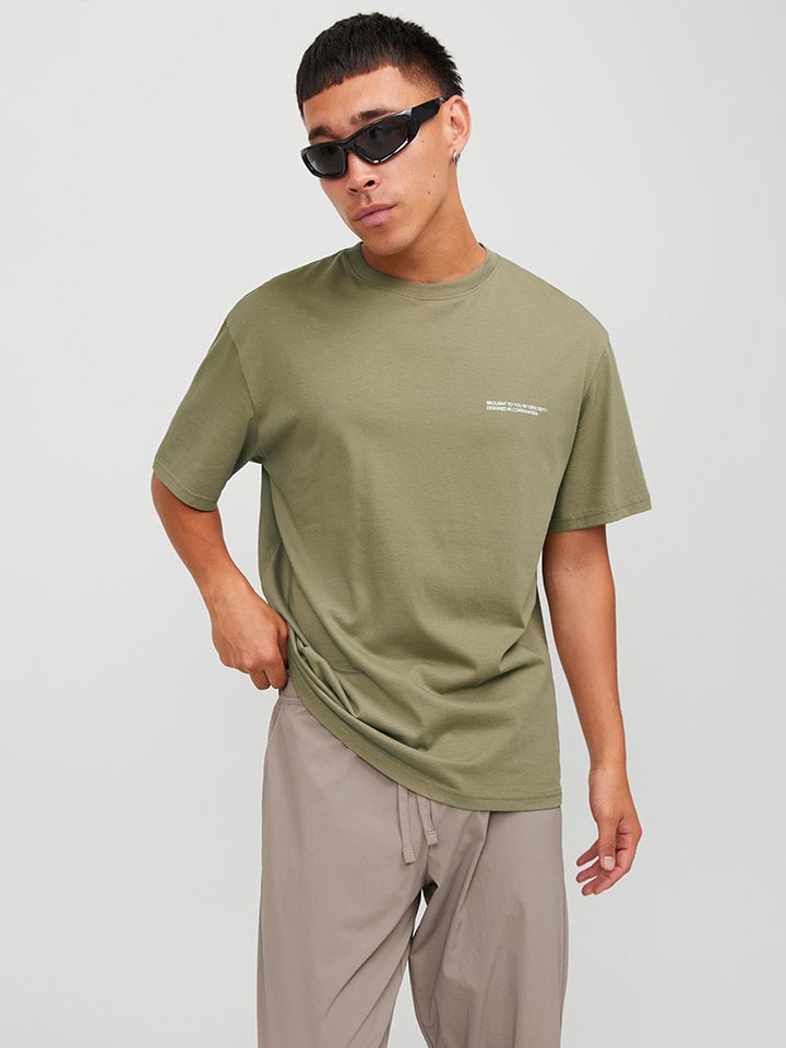 Jack & Jones Koszulka w kolorze khaki