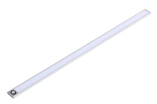 Listwa podszafkowa LED 80cm USB z czujnikiem ruchu srebrna