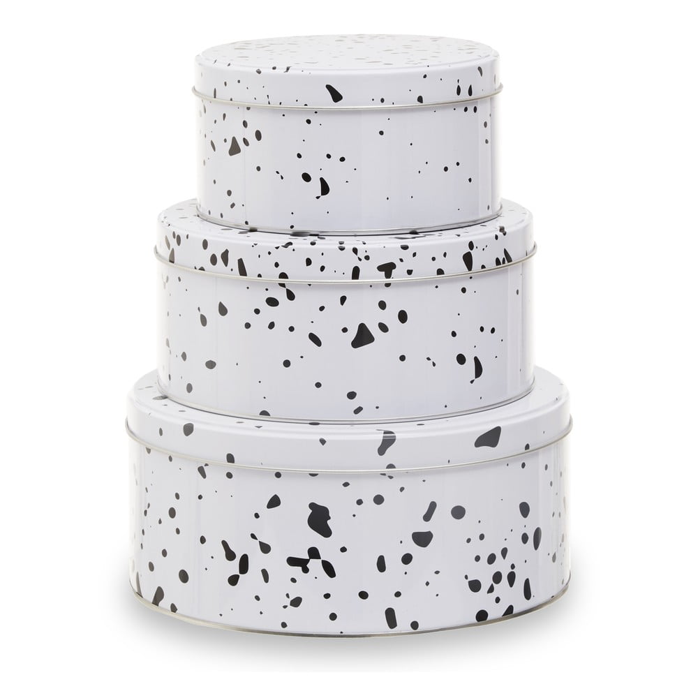 Metalowe pojemniki na żywność 3 szt. na ciasta Speckled – Premier Housewares