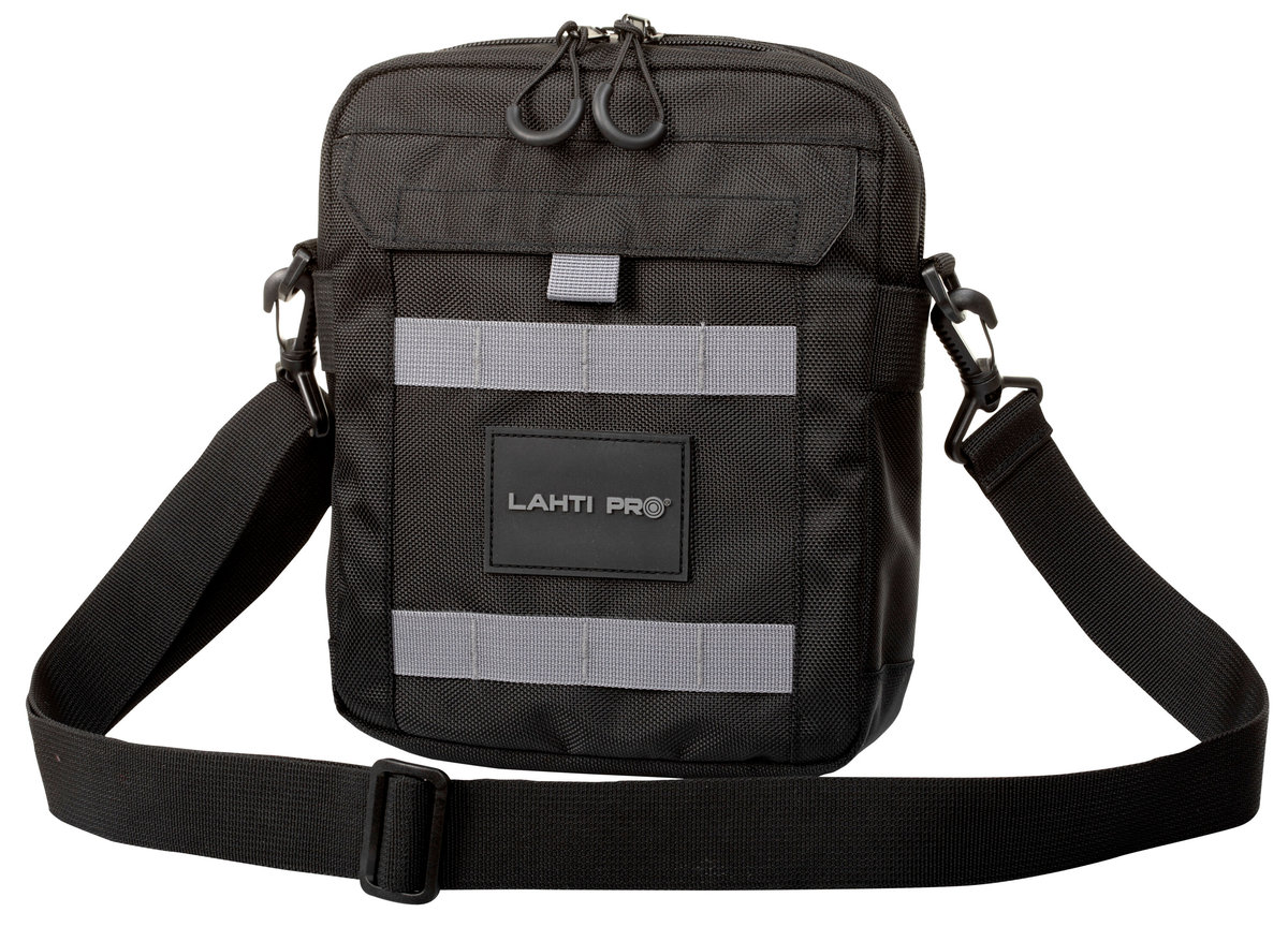 Torba na ramię, saszetka czarna, Lahti