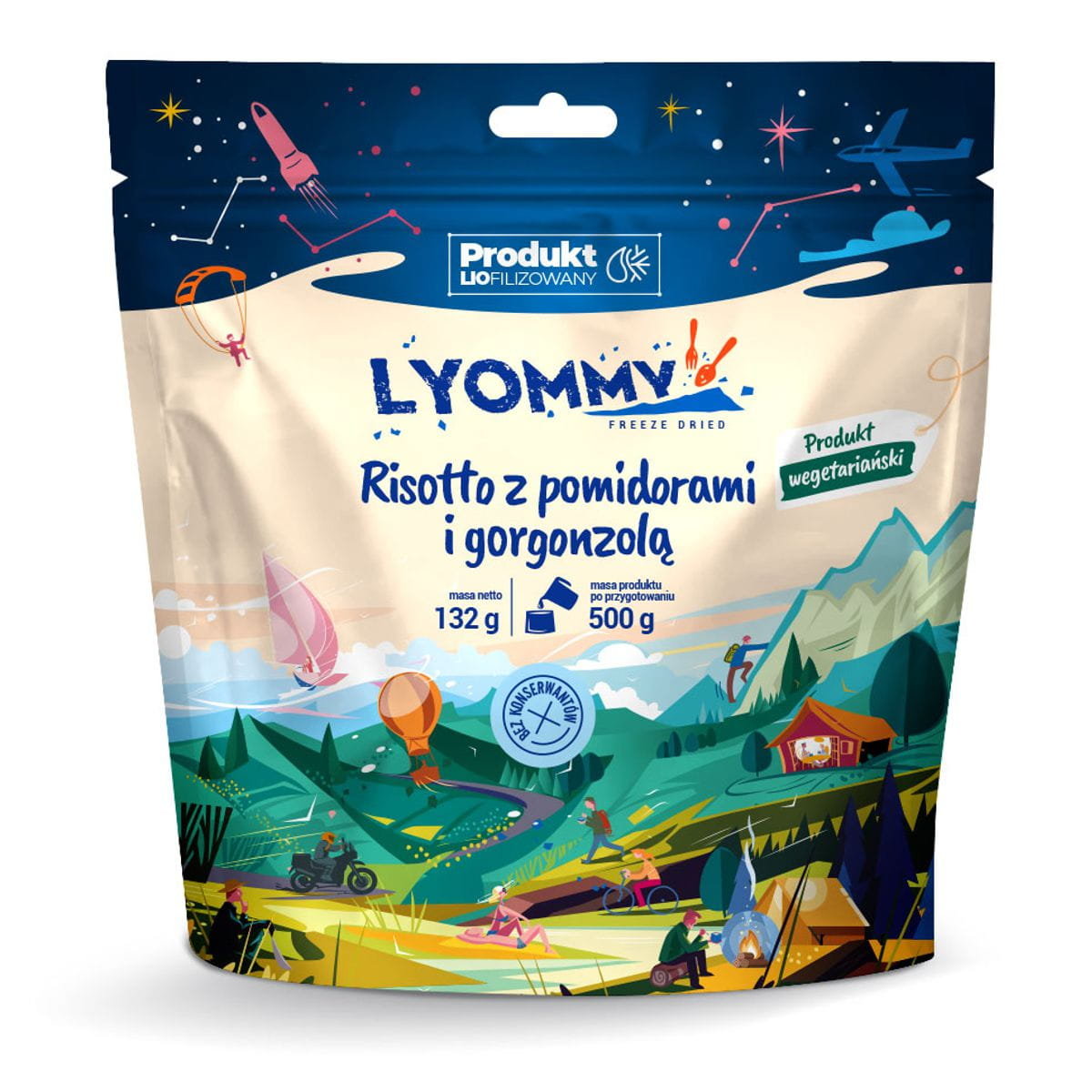 Liofilizat Lyommy Risotto z pomidorami i gorgonzolą 500g