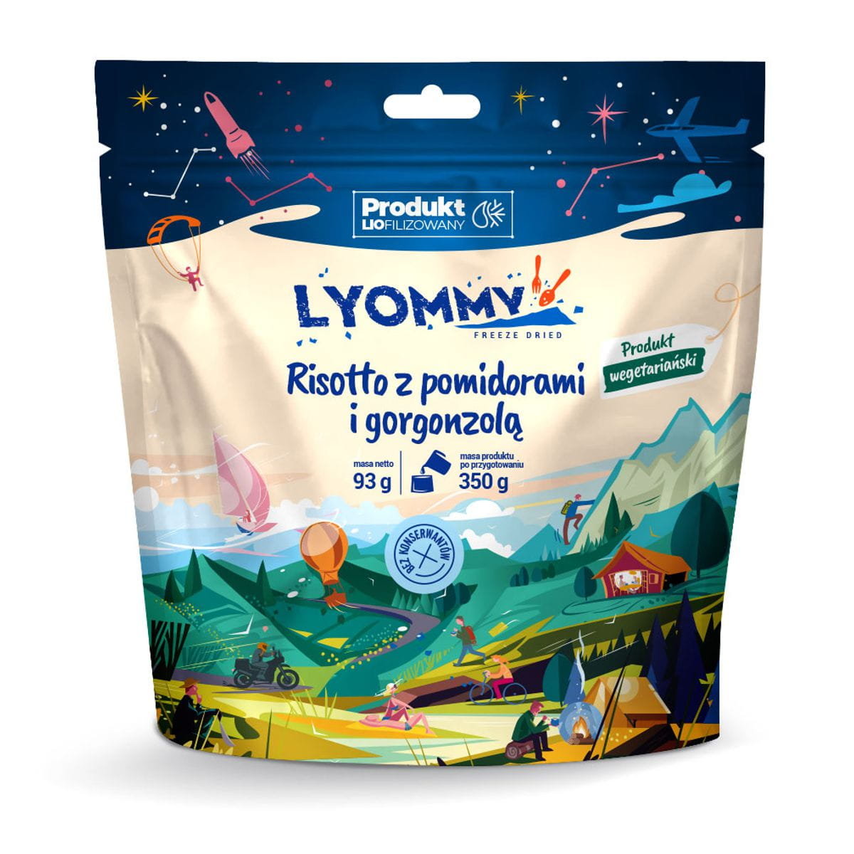 Liofilizat Lyommy Risotto z pomidorami i gorgonzolą 350g