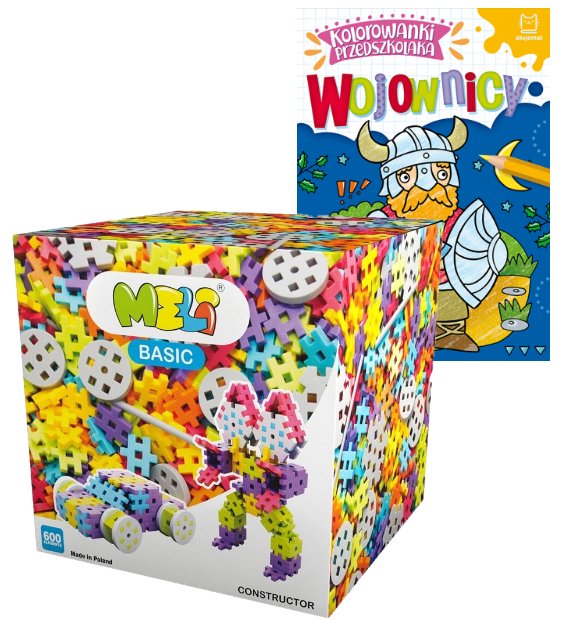 KLOCKI KONSTRUKCYJNE Wafle MELI  Basic Constructor 600 pcs.