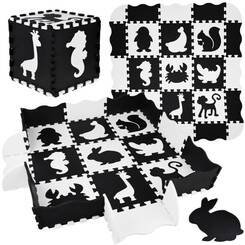 ﻿Puzzle piankowe kontrastowa mata zwierzątka kształty ZA4783