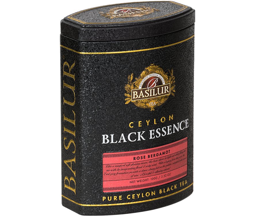 Basilur ROSE BERGAMOT herbata czarna róża bergamotka - liściasta w puszce 100 g
