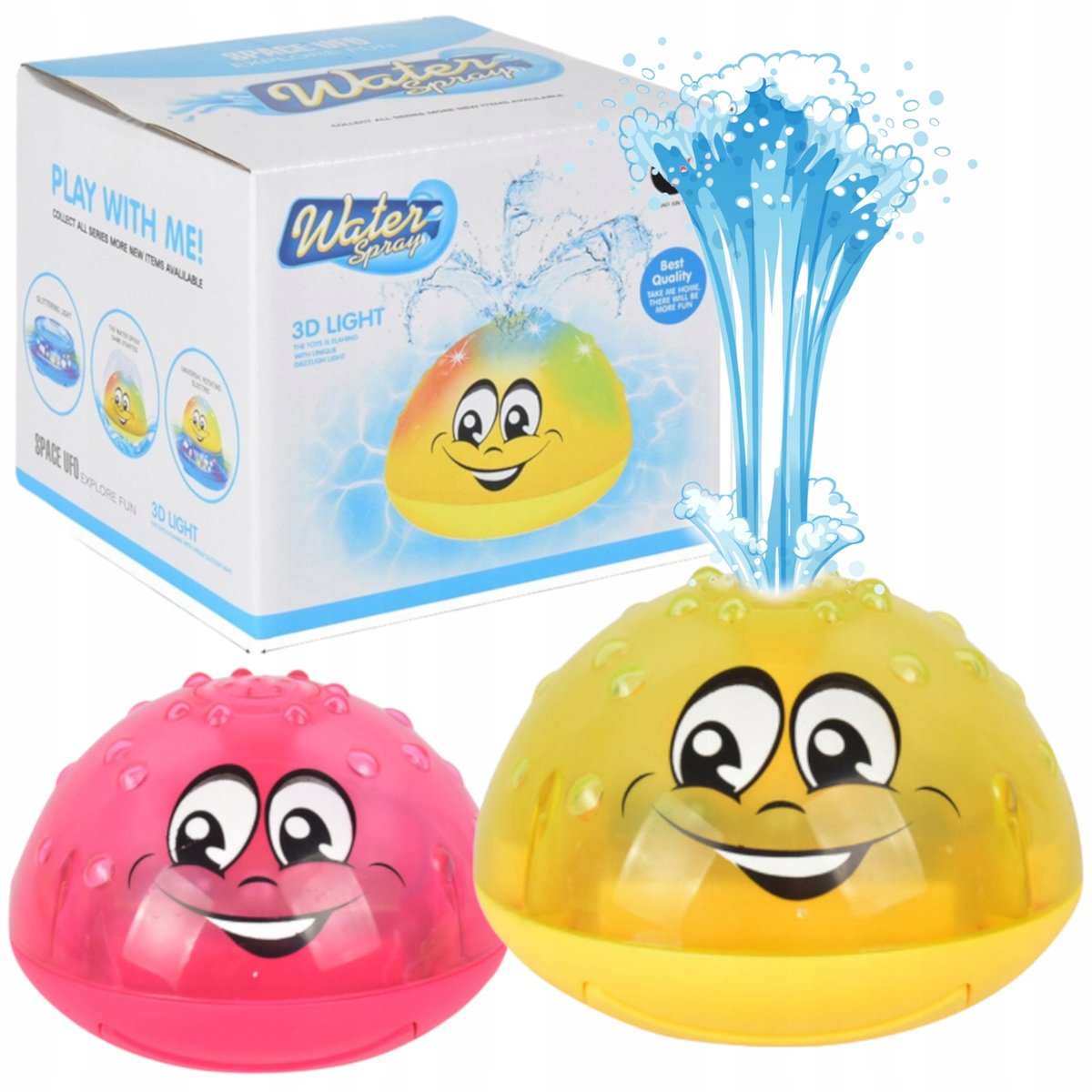 Pływająca Fontanna Do Kąpieli Wanny Tryskająca Świecąca Grająca Kula Led