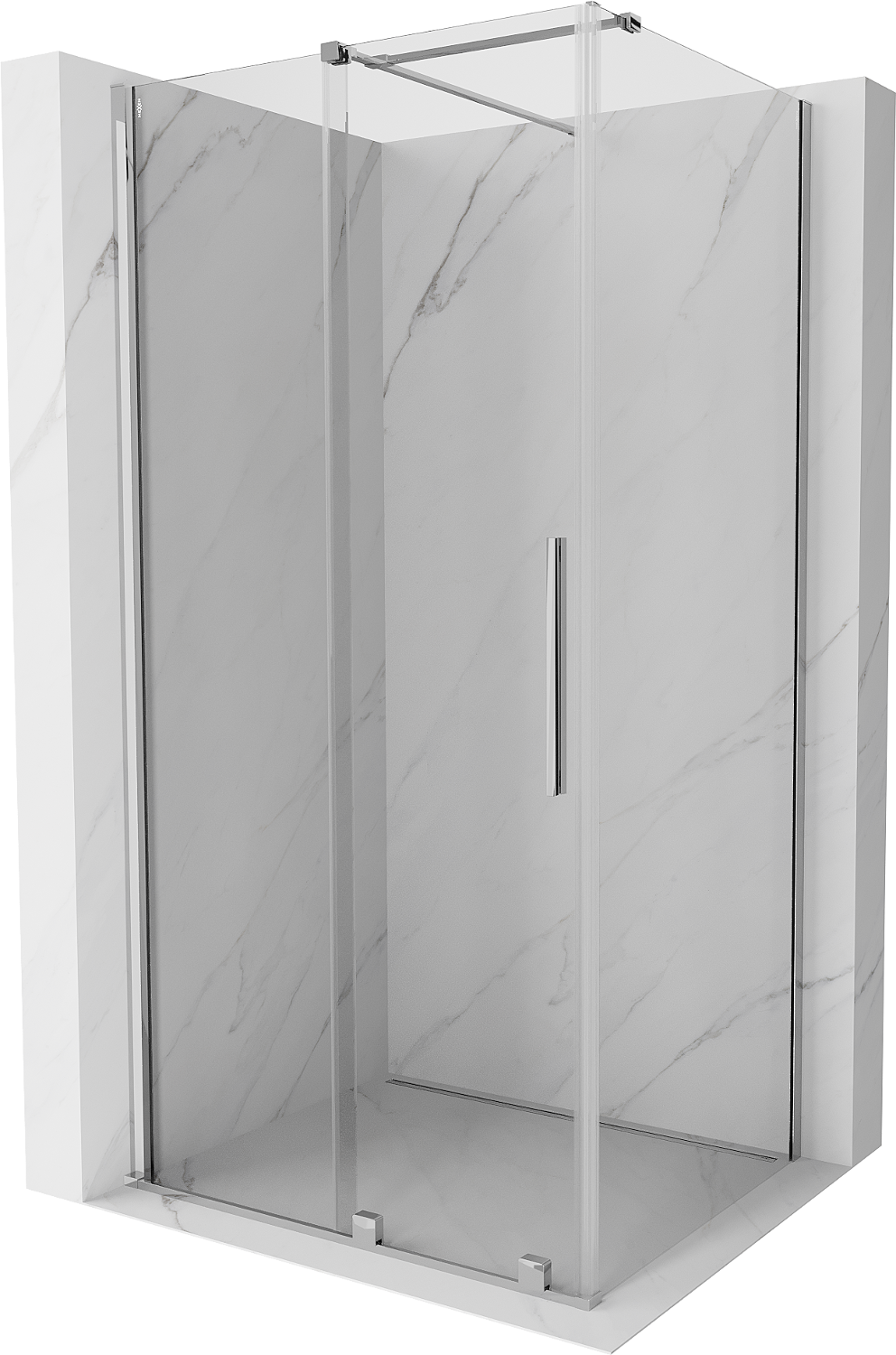 Mexen Velar kabina prysznicowa rozsuwana 110x75 cm, transparent, chrom - 871-110-075-01-01