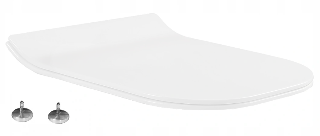 Mexen deska wolnoopadająca slim, duroplast, biała połysk - 39080100