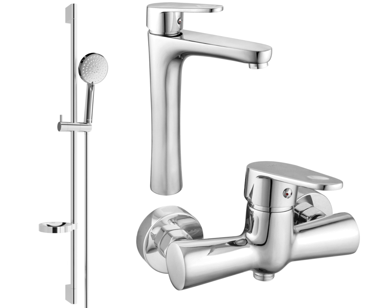 Mexen Kama DS75 zestaw prysznicowy, chrom - 72514DS75-00