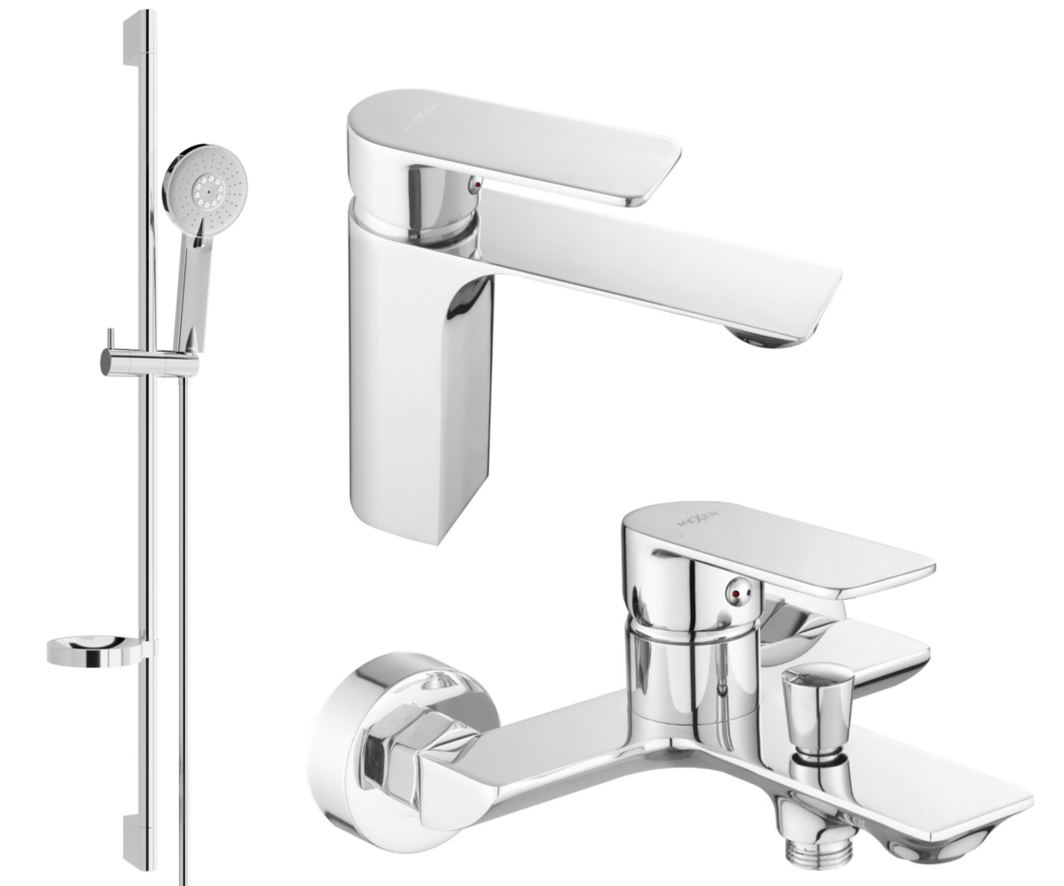 Mexen Alexa DS40 zestaw wannowy, chrom - 71203DS40-00