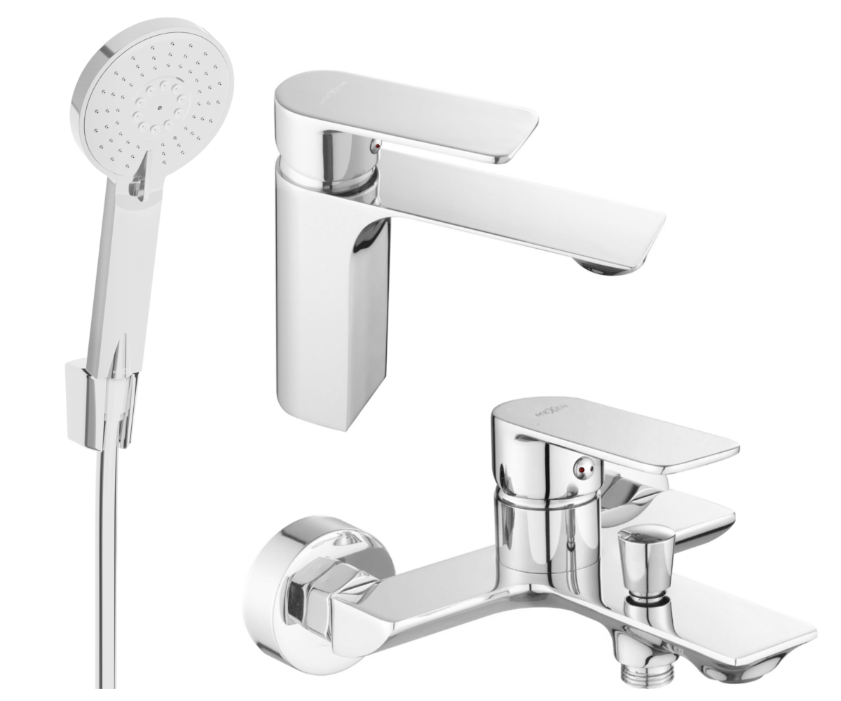Mexen Alexa R40 zestaw wannowy, chrom - 71203R40-00