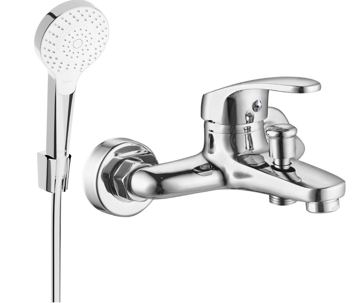 Mexen Erica R05 bateria wannowa z zestawem prysznicowym, chrom - 74643R05-00