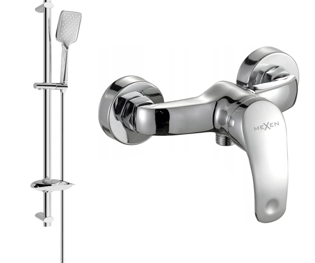 Mexen Fabia DB62 bateria prysznicowa z zestawem prysznicowym, chrom - 74654DB62-00