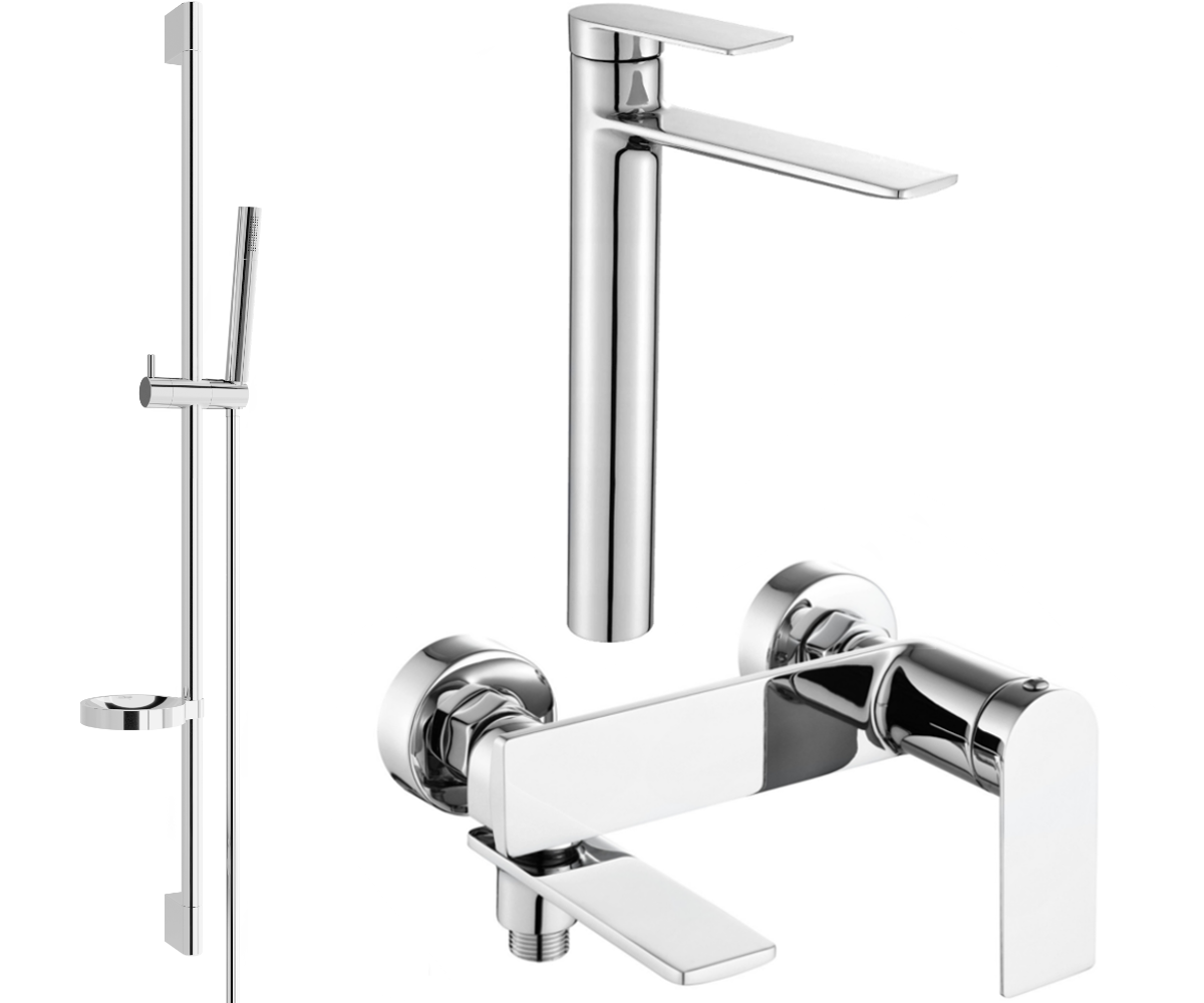 Mexen Zero DS70 zestaw wannowy, chrom - 7113DS70-00