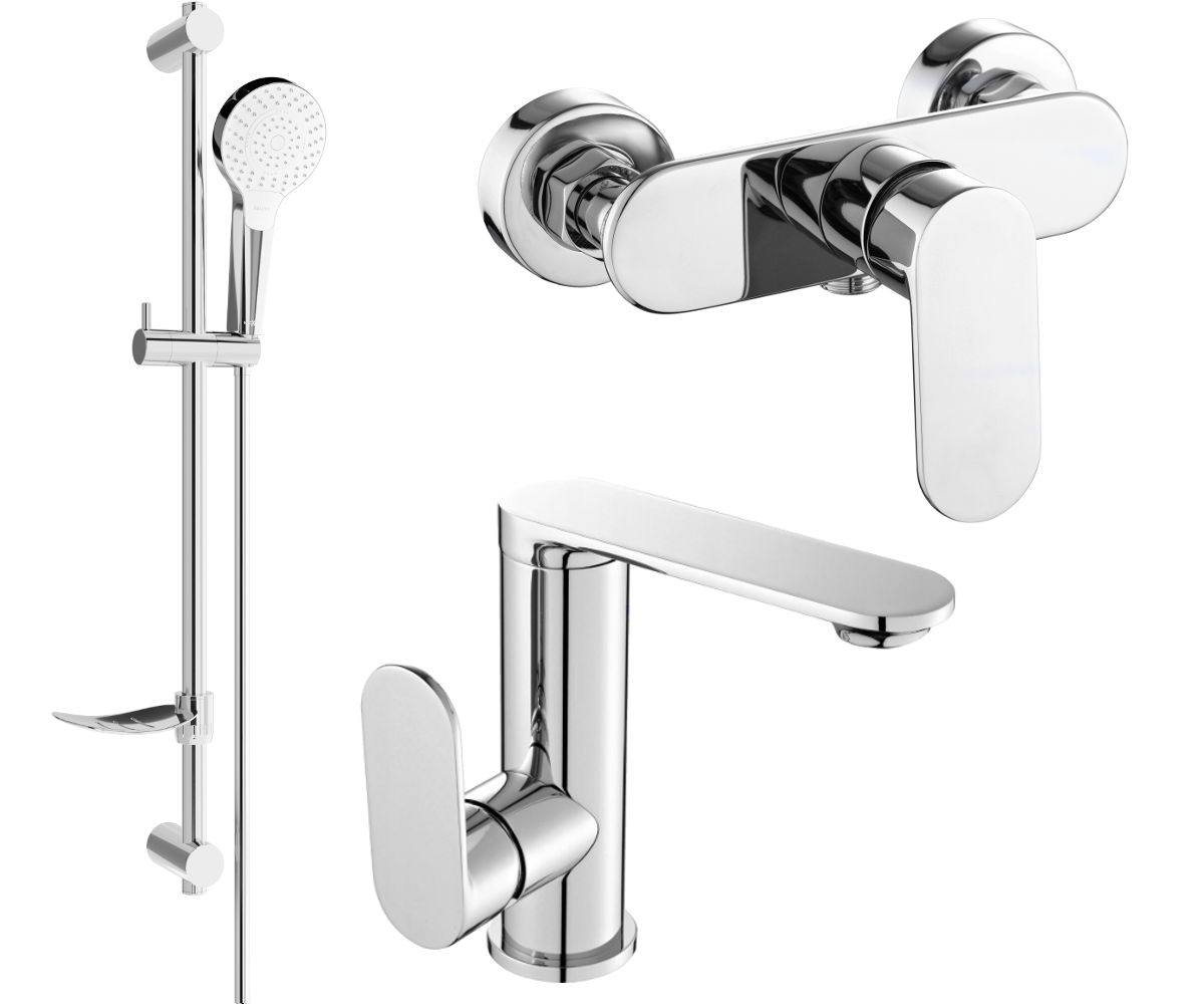 Mexen Milo DF05 zestaw prysznicowy, chrom - 713054DF05-00