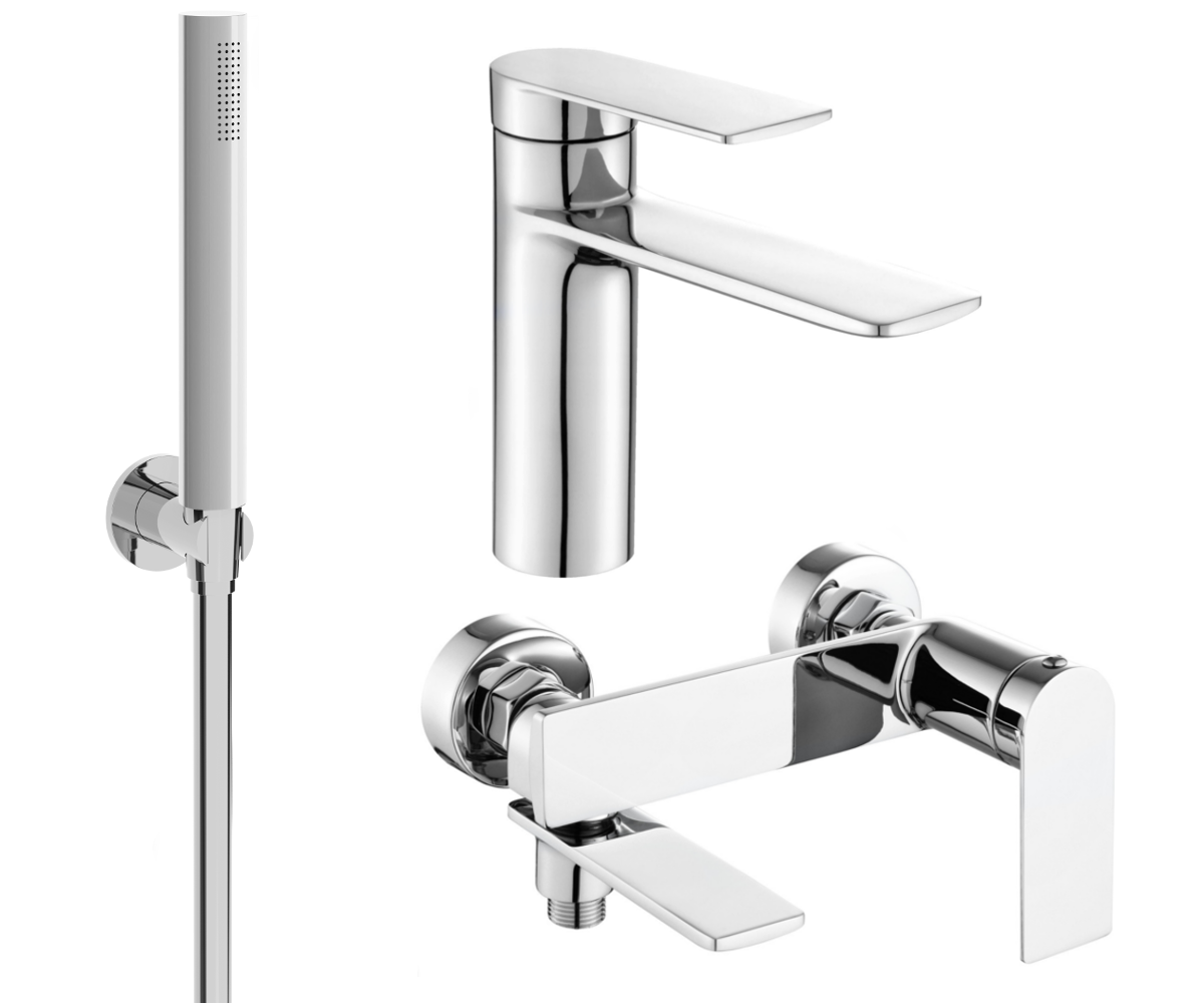 Mexen Zero R70 zestaw wannowy, chrom - 71103R70-00