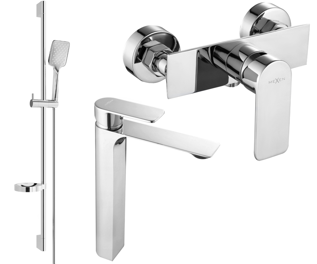 Mexen Alexa DS62 zestaw prysznicowy, chrom - 71214DS62-00
