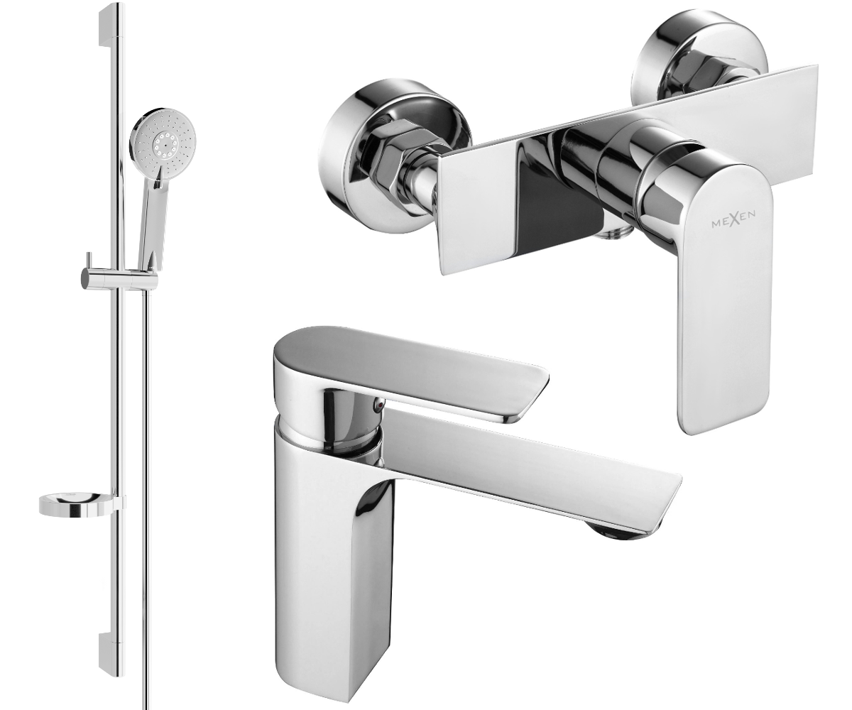 Mexen Alexa DS40 zestaw prysznicowy, chrom - 71204DS40-00