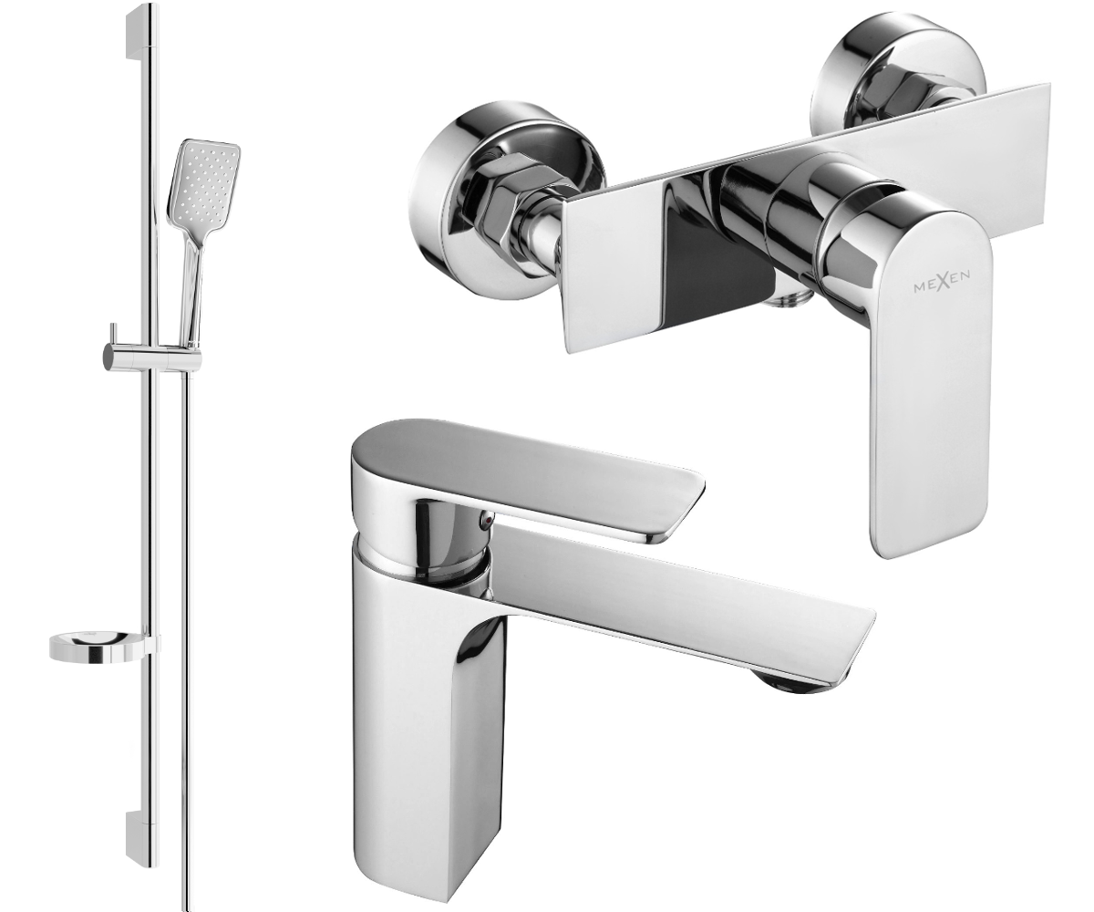 Mexen Alexa DS62 zestaw prysznicowy, chrom - 71204DS62-00