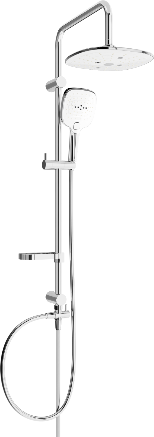Mexen X17 kolumna prysznicowa, chrom/biała - 798171791-02