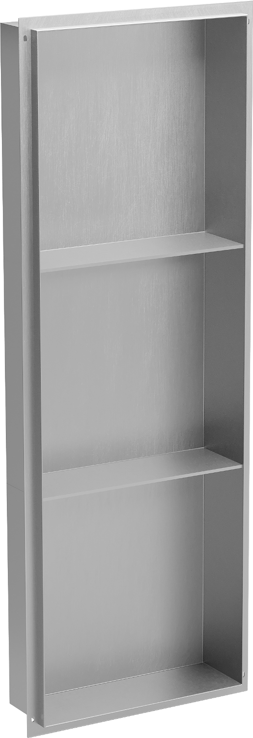 Mexen X-Wall-NR półka wnękowa bez kołnierza z półką 90 x 30 cm, inox - 1911903010S