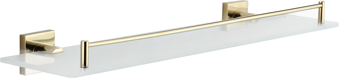 Mexen Rufo wisząca półka szklana, złota - 7050937-50