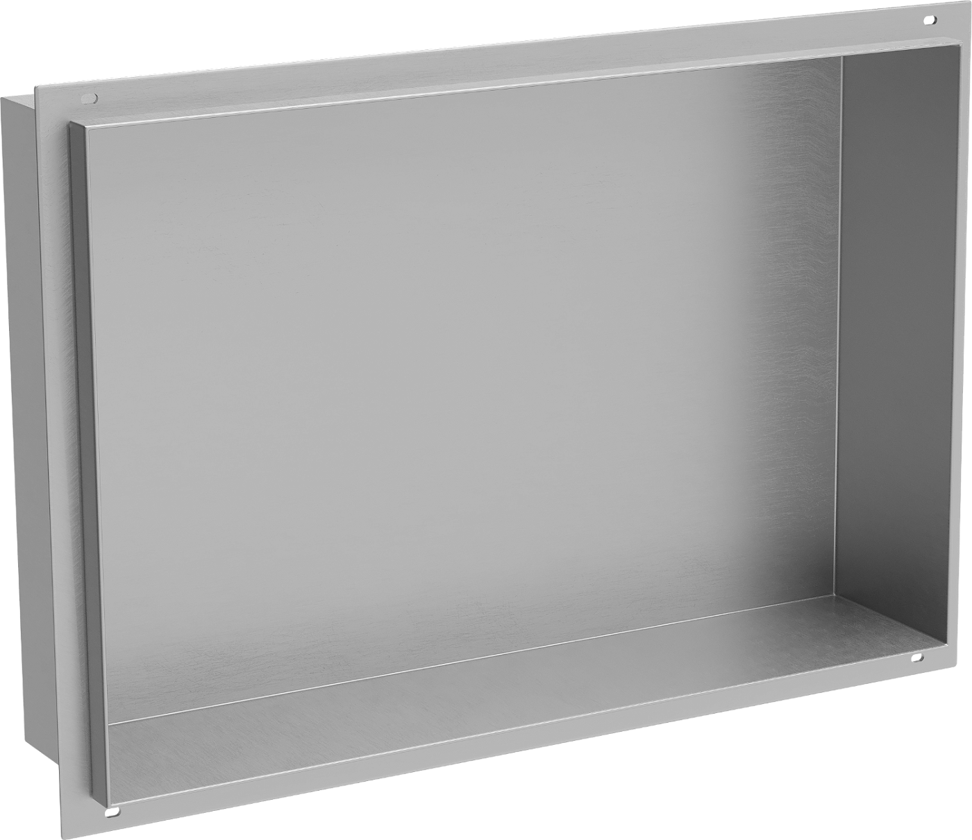 Mexen X-Wall-NR półka wnękowa bez kołnierza 45 x 30 cm, inox - 1911453010
