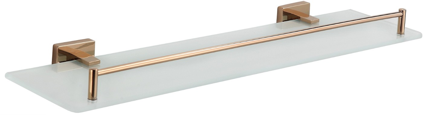 Mexen Arno wisząca półka szklana, różowe złoto - 7020737-60