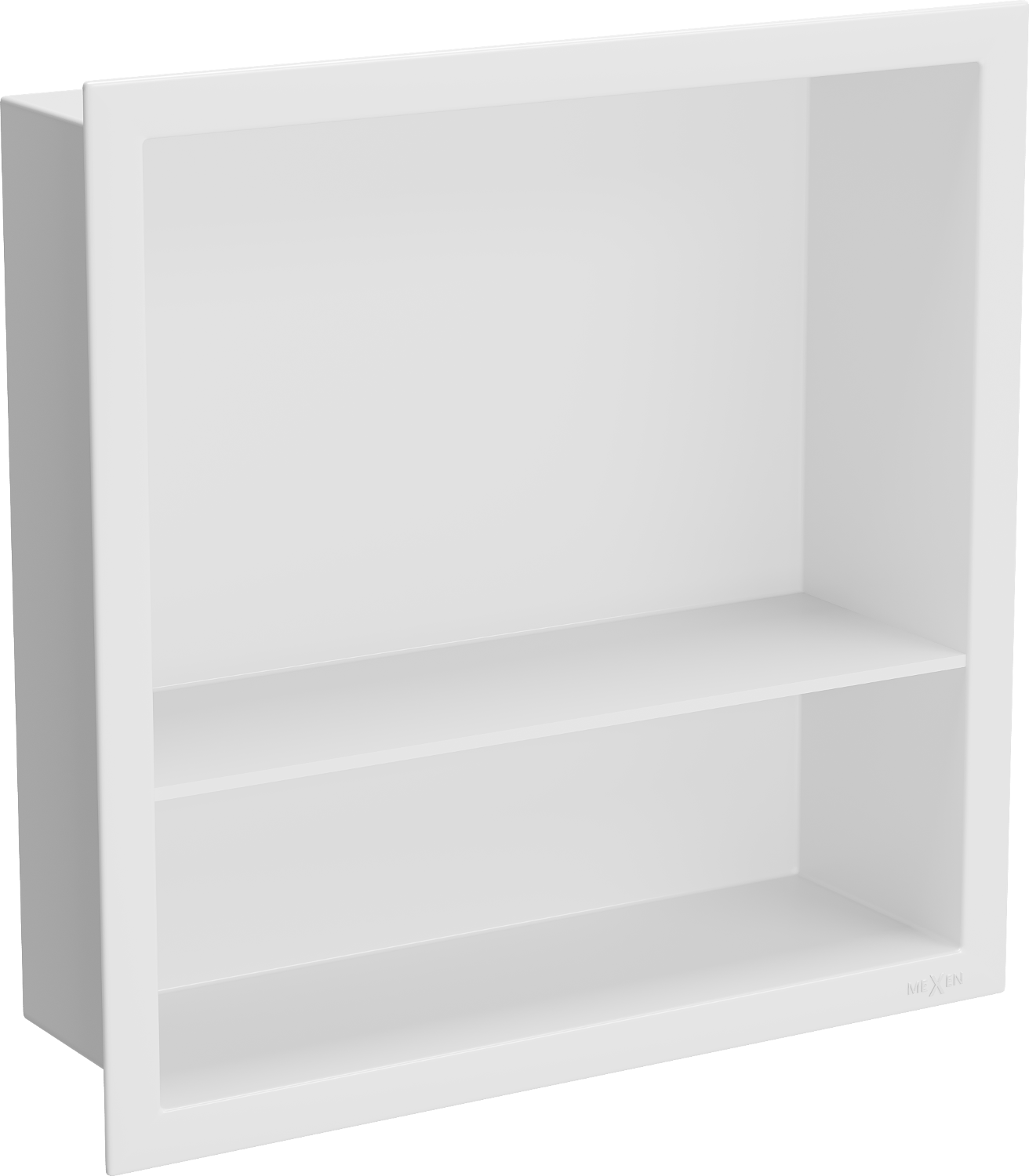 Mexen X-Wall-R półka wnękowa z kołnierzem i półką 30 x 30 cm, biała - 1920303010S