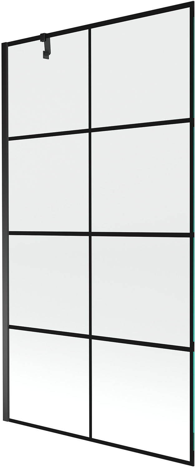 Mexen Next parawan nawannowy 1-skrzydłowy 100 x 150 cm, czarny wzór, czarny - 895-100-000-00-77-70