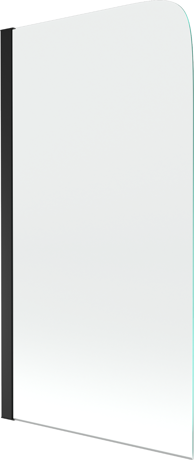 Mexen Felix parawan nawannowy 1-skrzydłowy 70 x 140 cm, transparent, czarny - 890-070-001-70-00