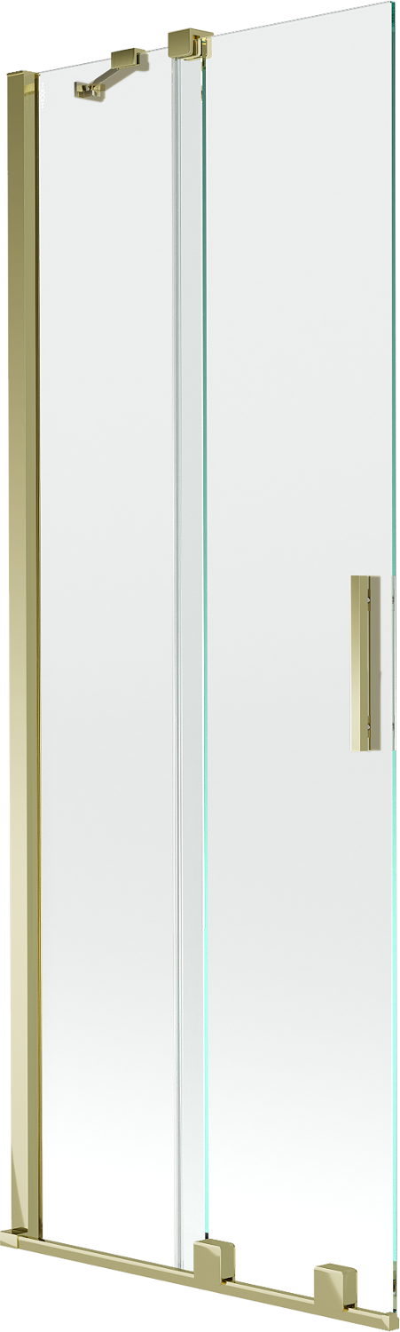 Mexen Velar parawan nawannowy 2-skrzydłowy przesuwny 70 x 150 cm, transparent, złoty - 896-070-000-01-50