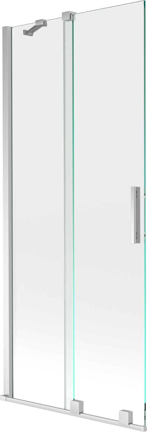 Mexen Velar parawan nawannowy 2-skrzydłowy przesuwny 85 x 150 cm, transparent, chrom - 896-085-000-01-01