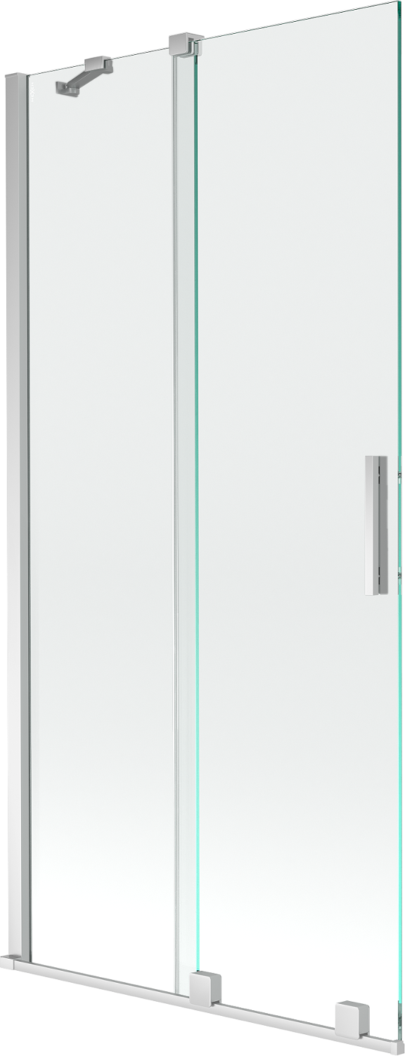 Mexen Velar parawan nawannowy 2-skrzydłowy przesuwny 90 x 150 cm, transparent, chrom - 896-090-000-01-01