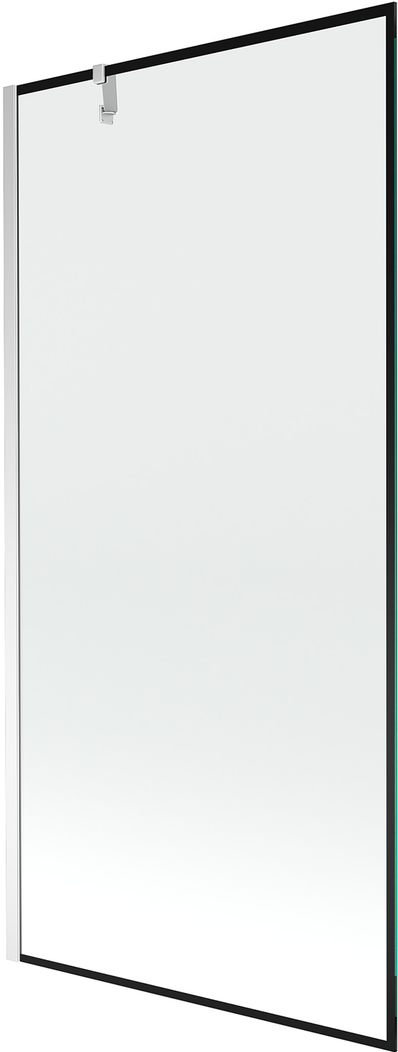 Mexen Next parawan nawannowy 1-skrzydłowy 90 x 150 cm, czarny wzór, chrom - 895-090-000-00-70-01