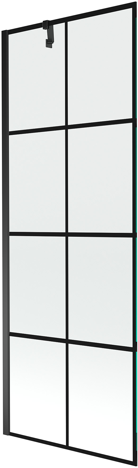 Mexen Next parawan nawannowy 1-skrzydłowy 70 x 150 cm, czarny wzór, czarny - 895-070-000-00-77-70