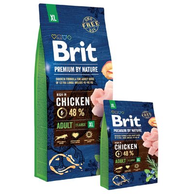 Karma sucha dla psa BRIT Premium By Nature Adult Extra Large XL, 3 kg