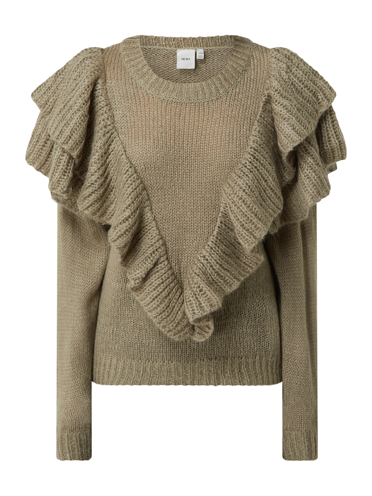 Sweter z falbanami model ‘Ihmara’