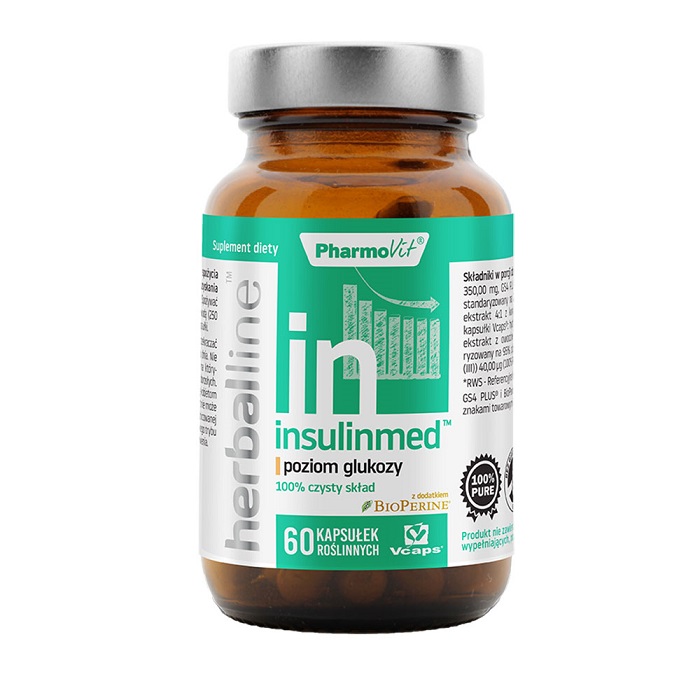 PharmoVit HerbalLine Insulinmed poziom glukozy 60kaps