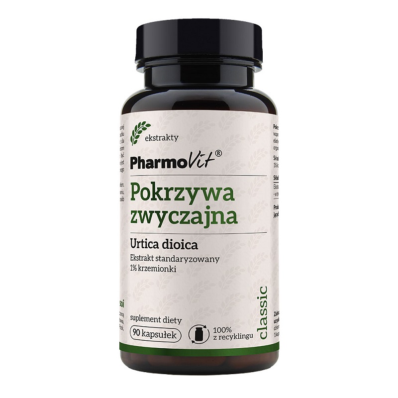 Pharmovit Pokrzywa Zwyczajna 90 Kaps 1% Krzemionka