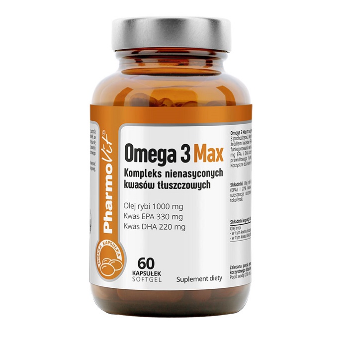 Omega Pharma Pharmovit 3 Max 60 kapsułek Softgel 94A2-45491