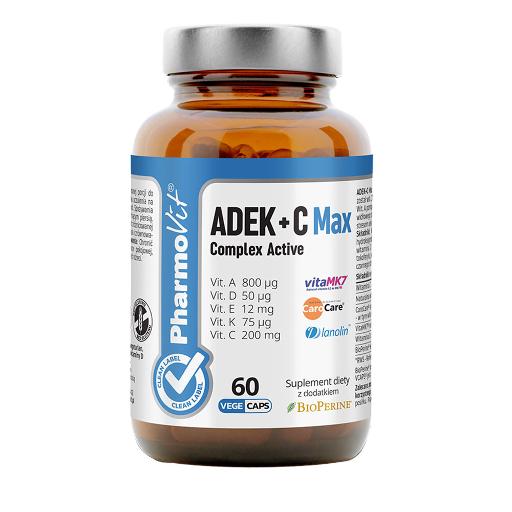 Pharmovit Witaminy ADEK + C Max Complex Active 60kaps.